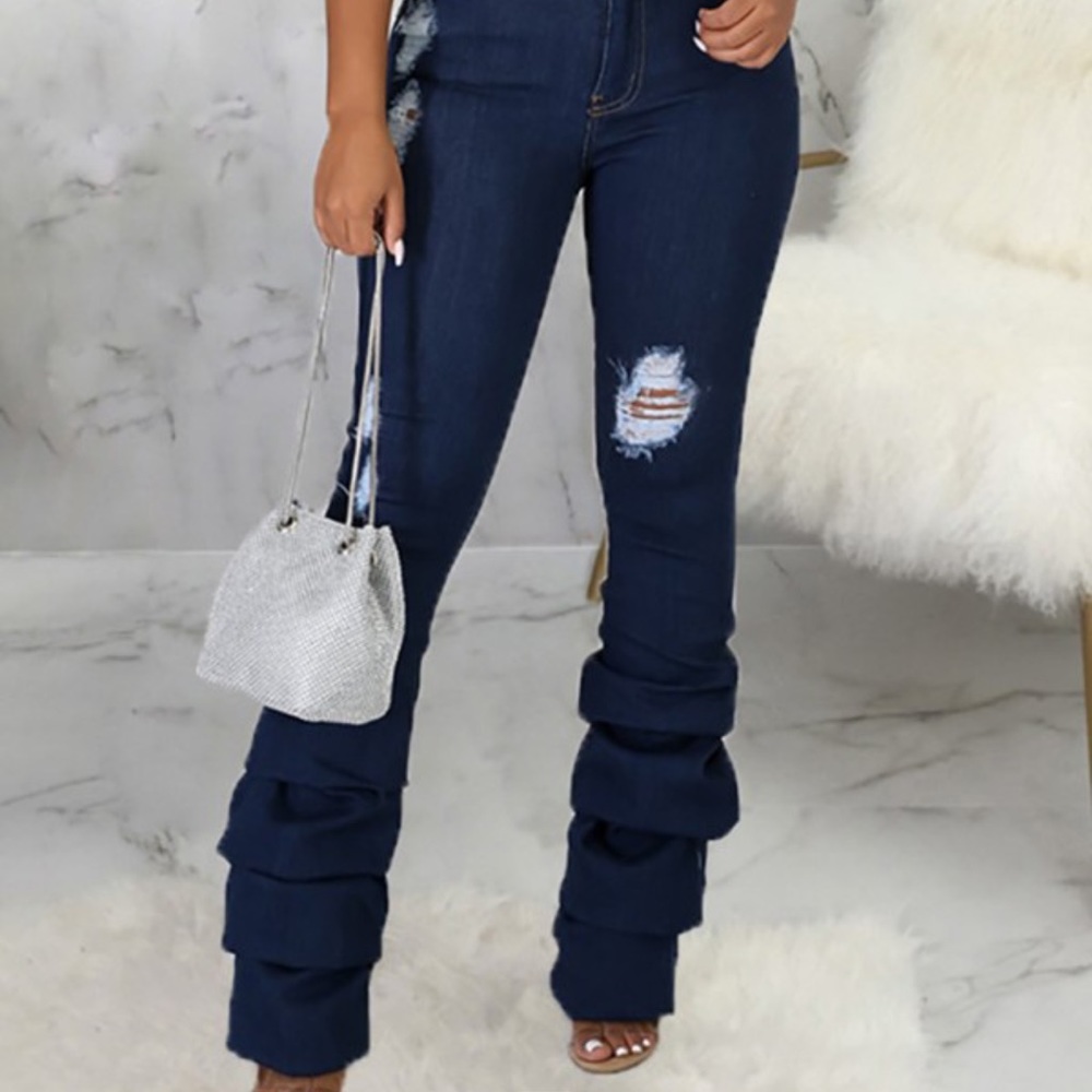 New folded jeans